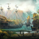 Illustration for article titled These Magical Flying Ship Illustrations Will Be Your New Desktops